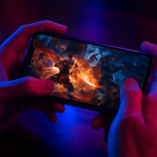 g77 login screen on smartphone display