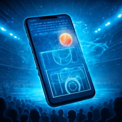 g77 basketball shot chart on phone screen